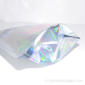 Holographic Mylar Zip lock Bag Standup